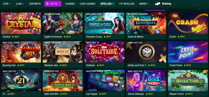 spinbetter casino spellen