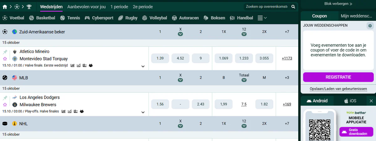 spinbetter casino sport